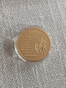 Pozłacany Medal pamiątkowy Mazurek Dąbrowskiego