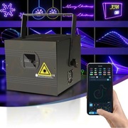 projektor laserowy dyskotekowy RGB 3W ILDA Bluetooth DMX własna grafik NOWY