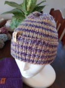 Czapka zimowa robiona na drutach