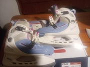 Łyżwy  róż 31-35 FILA regulowane