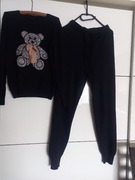 Dres dzianinowy czarny