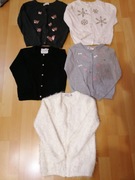 Sweterki rozpinane dziewczęce roz 110/116 firmówki