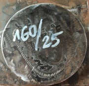 Krążek, wypałka, blacha fi 160 mm blacha 25mm. 