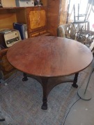 Antyk stół okrągły dębowy.