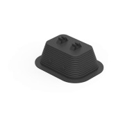 Uchwyt betonowy w tworzywie prostokątny PCV ELKO-BIS