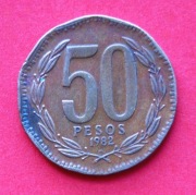 50  Peso   1982  r  -  Chile   