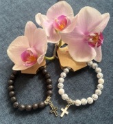 Zestaw dla pary Bransoletka krzyżyk krzyż prezent