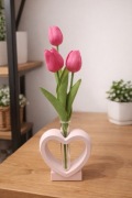 Ozdoba w kształcie serca mały wazon 