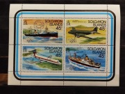 Znaczki blok Wyspy Salomona 1980 transport 