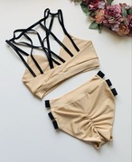 Komplet do Pole Dance złoty/cielisty