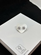 Srebrne kolczyki kwiatuszki (S925) z cyrkoniami