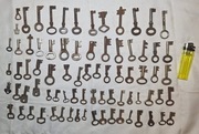 Kolekcja starych kluczy do zamkow 78 sztuk