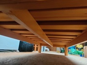 Łóżko sosnowe z litego drewna 