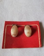 klipsy biżuteria damska z epoki PRLu 