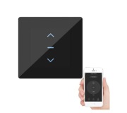 Inteligentny przełącznik rolet MOES WiFi Tuya czarny