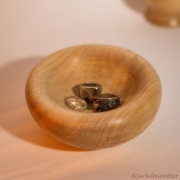 Ręcznie wykonana drewniana miseczka w stylu Boho