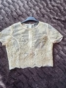 Transparentna bluzeczka złote aplikacje rozm 10