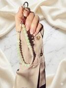 Elegancka Zawieszka do Telefonu z Jadeitem i Awenturynem. Biżuteria GSM XS