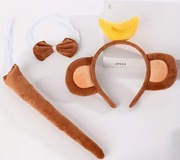 Strój przebranie kostium dziewczęcy chłopięcy małpka małpa brązowa nowa