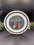 Talerz Kolekcjonerski Limoges Noel Vitrail 1980 Joyeuse Nouvelle Porcelana