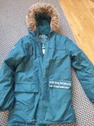 Ciepła, dłuższa kurtka, płaszczyk 164 cm