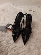 Piękne lakierowane szpilki na wygodnym ok 7cm obcasie 39