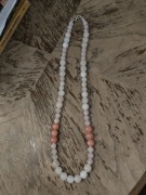 Naszyjnik różowy kwarc