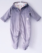 Szary ocieplany kombinezon Miś Teddy M&S 68/74