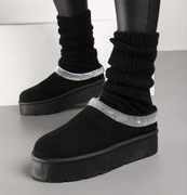 Born2Be Czarne Śniegowce damskie 38 Zimowy