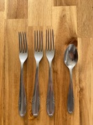 Gerlach widelce obiadowe łyżeczka  sztućce PRL stal nierdzewna 4 szt.