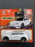 MATCHBOX - model Tesla Model Y, 89/100 - kolekcjonerski model na 70-lecie 