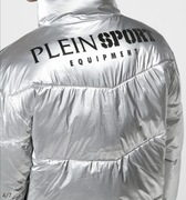 Kurtka puchowa Philipp PLEIN Sport srebrna 14213 rozm S  Nylon PufferJacket