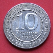 10  Franków  1987  r  -  Francja    Kapetyngowie