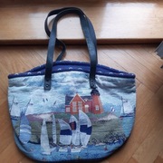 torba plażowa, shopper bag, arras duża zamykana