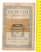 DOWÓD OSOBISTY - WARSZAWA - 1925
