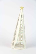 Ceramiczna choinka ręcznie robiona– Ażurowy lampion ceramiczny 33cm