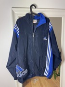 Kurtka wiatrówka granatowa Adidas Vintage rave unikat L