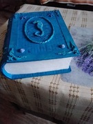 Szkatulka na drobiazgi w kształcie książki 