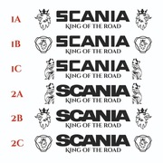 NAKLEJKA TUNING XL SCANIA KINGofTHEroad - 2024 !!