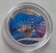 Srebrna moneta 5 dolarów z Palau - ryba 