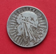 5 ZŁOTYCH GŁOWA KOBIETY 1934 rok - srebro AG