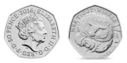 Moneta 50 pensów, Wielka Brytania, MRS. TIGGY WINKLE, 2016
