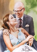 Portret akwarelowy na zamówienie ze zdjęcia - rozmiar A3 