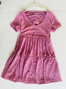 Sukienka typu baby doll sinsay wzór nieprzezroczysta na podszewce#1943