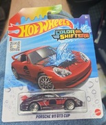 PORSCHE 911 GT3 CUP Autko Zmienia Kolor Color Shifters HOT WHEELS new 2025