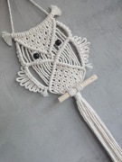 SOWA DUŻA 60 cm makrama boho ze sznurka XL ozdoba