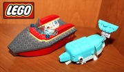 Lego zestaw klocków   Nr.9 - Motorówka + Delfin