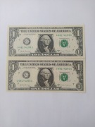 2x1USD, ONE DOLLAR USA 2017A, CHICAGO, ILLINOIS, kolejne numery 