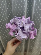 Irys kwiat wykonany szydełkiem wys. ok. 32 cm