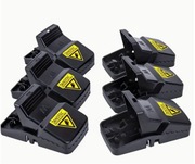 PUŁAPKA CHWYTACZ ŁAPKA NA MYSZY GRYZONIE MYSZOŁAPKA 6 SZTUK ABS Stal